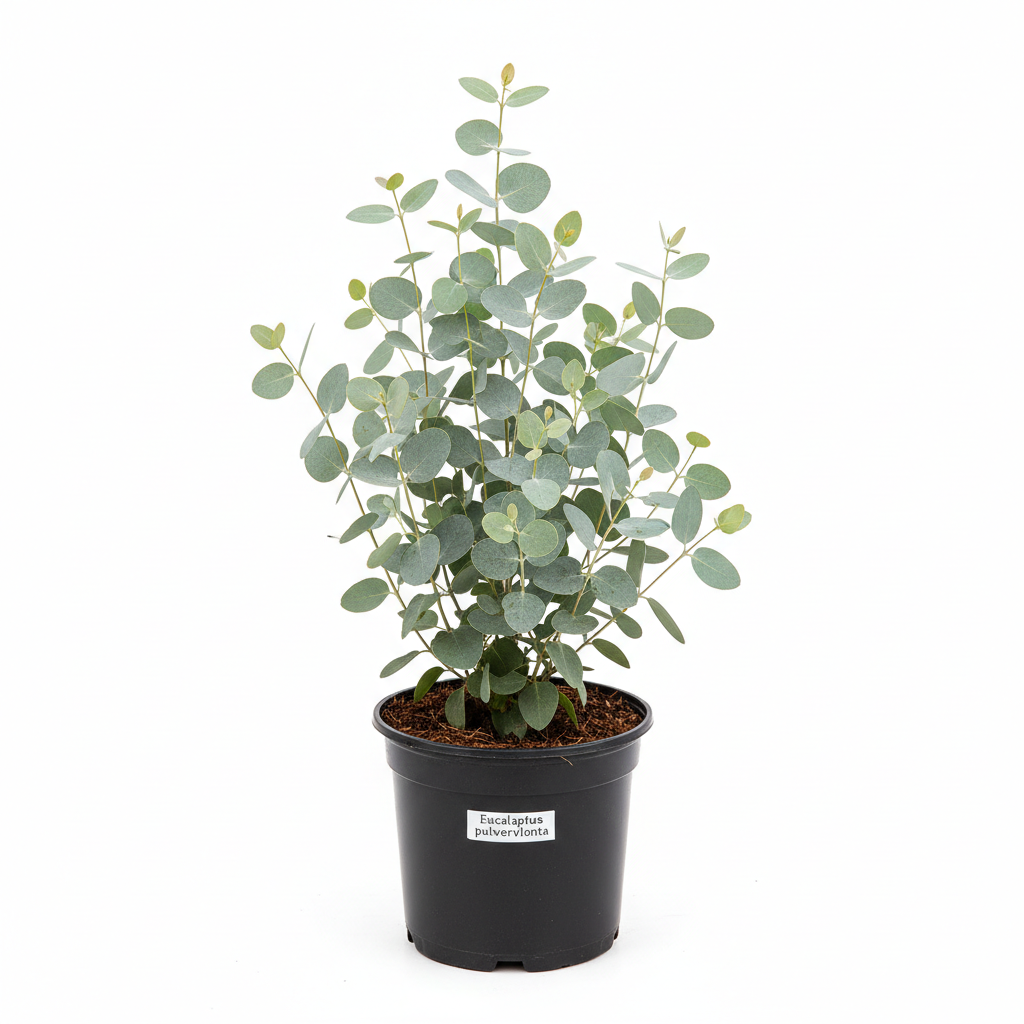 Eucalyptus pulverulenta potted nursery plant